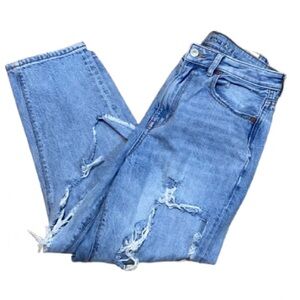 American Eagle Outfitters Blue Straight Jeans 6 X Short